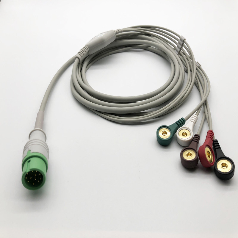 Comen 3 Lead 12 Pin ECG kết nối trực tiếp dây cáp ECG cho STAR8000E STAR8000F STAR8000H