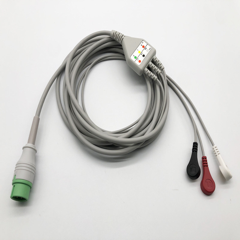 Comen 3 Lead 12 Pin ECG kết nối trực tiếp dây cáp ECG cho STAR8000E STAR8000F STAR8000H