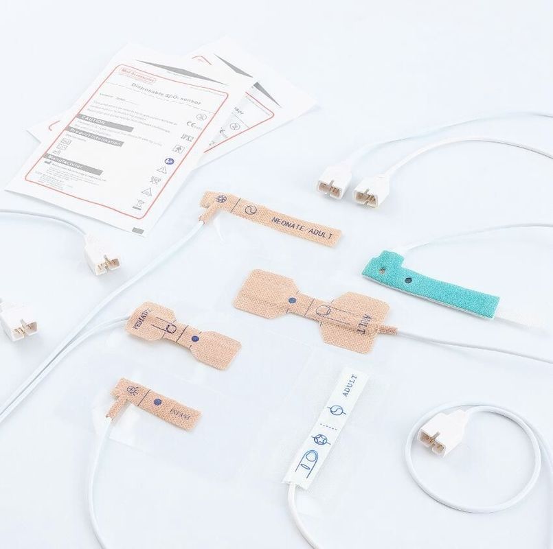 Tương thích GE OXYTIP OXY-AP dùng một lần Oximax Spo2 cảm biến kết dính 8 chân adult probe