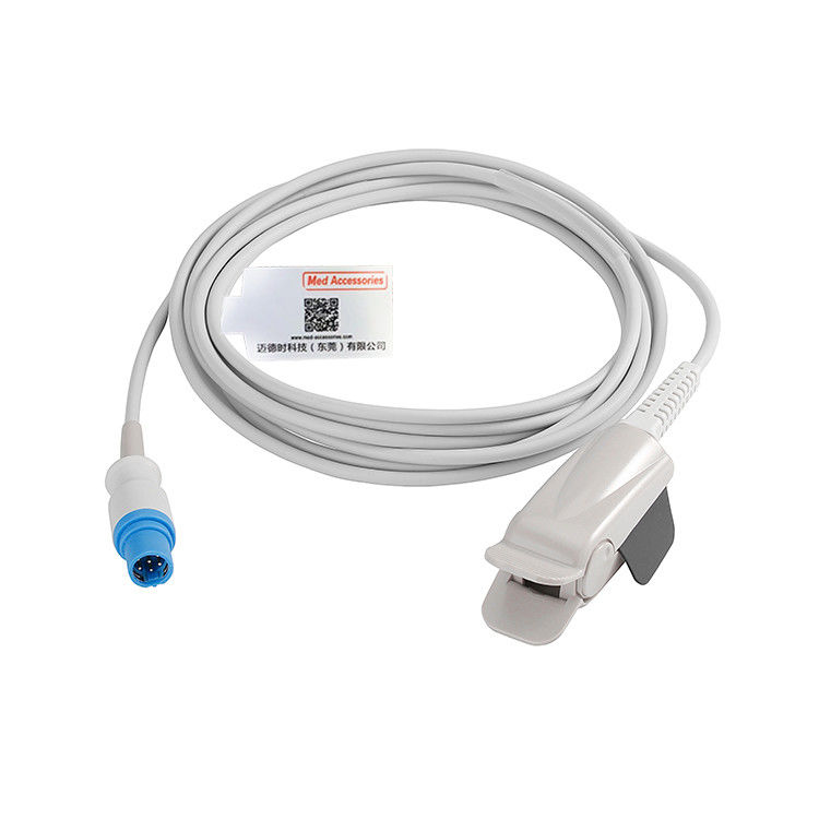 Nhiều lần sử dụng cảm biến Spo2 Drager 7 pin vật liệu TPU Màu xám