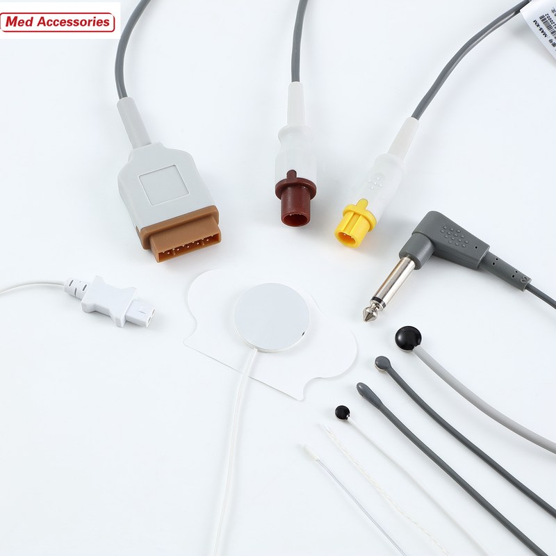 Người lớn màu xám da bề mặt y tế nhiệt độ thăm dò di động cho bệnh nhân giám sát