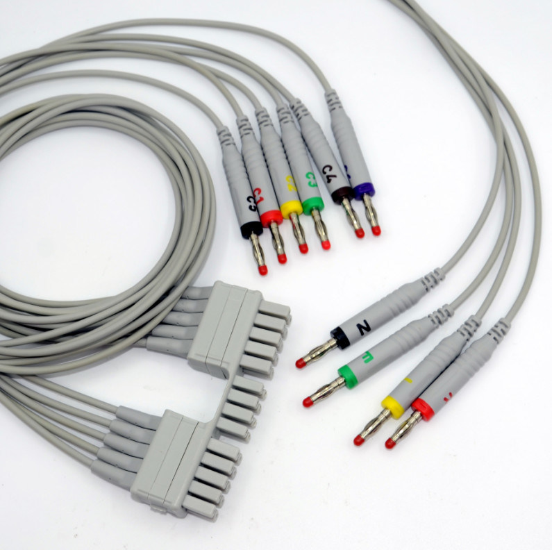 Burdick Atria Plus Eclipse Connect trực tiếp Cáp EKG 10 dẫn AHA chuối 3,0m chiều dài