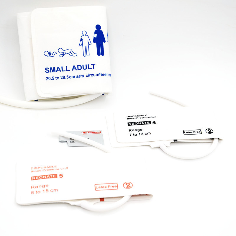 Phụ kiện Med ISO13485 NIBP Cuff TPU dùng một lần cho trẻ sơ sinh Người lớn
