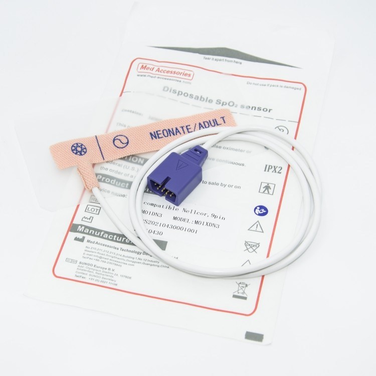 Người lớn dùng một lần Spo2 cảm biến Áp dính bền cho màn hình thương hiệu chính tương thích Nellcor