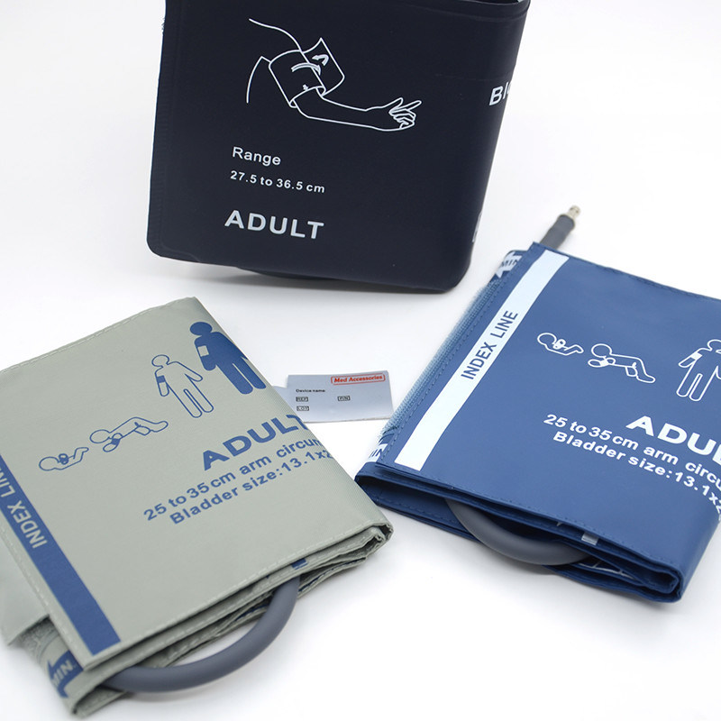 Lưỡi tay NIBP ống dẫn không khí đơn tái sử dụng cho thiết bị huyết áp không xâm lấn phụ kiện y tế