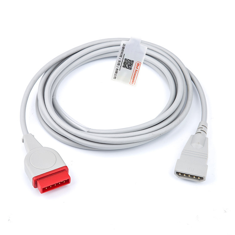 Ít áp lực truyền máu IBP Adapter Cable GE Chăm sóc sức khỏe Bộ chuyển đổi 11 Pin Med phụ kiện