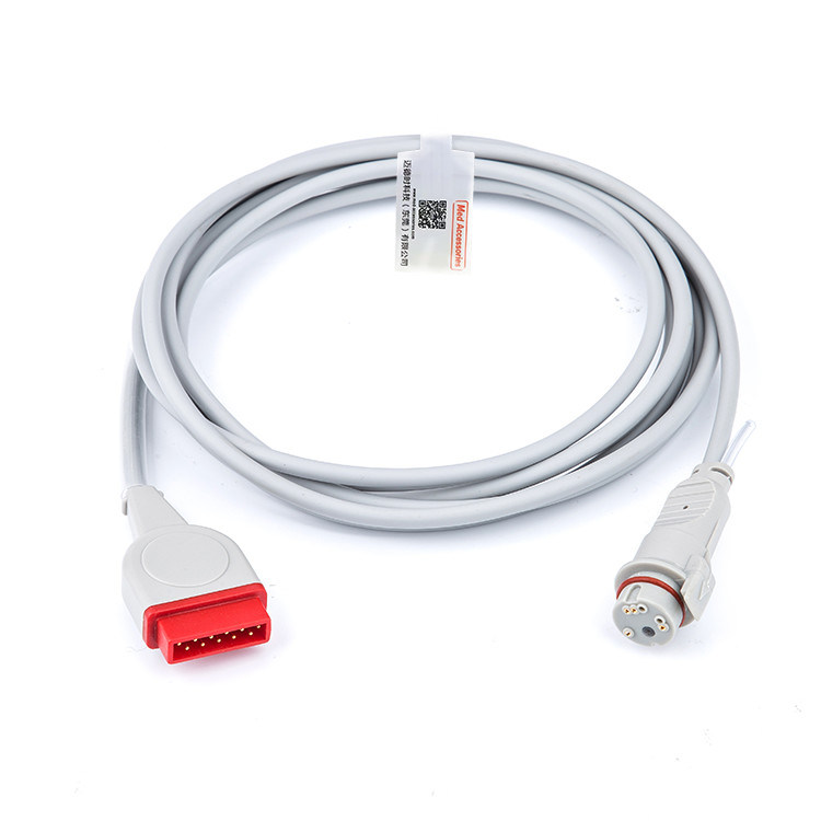 Ít áp lực truyền máu IBP Adapter Cable GE Chăm sóc sức khỏe Bộ chuyển đổi 11 Pin Med phụ kiện