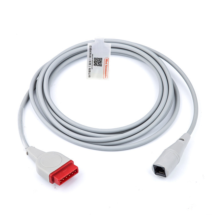 Ít áp lực truyền máu IBP Adapter Cable GE Chăm sóc sức khỏe Bộ chuyển đổi 11 Pin Med phụ kiện