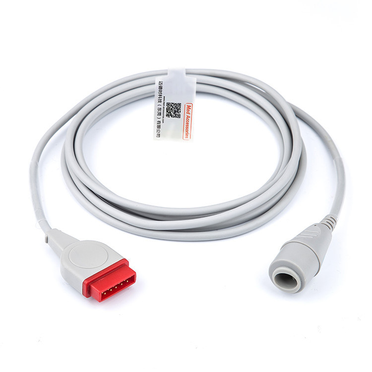 Ít áp lực truyền máu IBP Adapter Cable GE Chăm sóc sức khỏe Bộ chuyển đổi 11 Pin Med phụ kiện