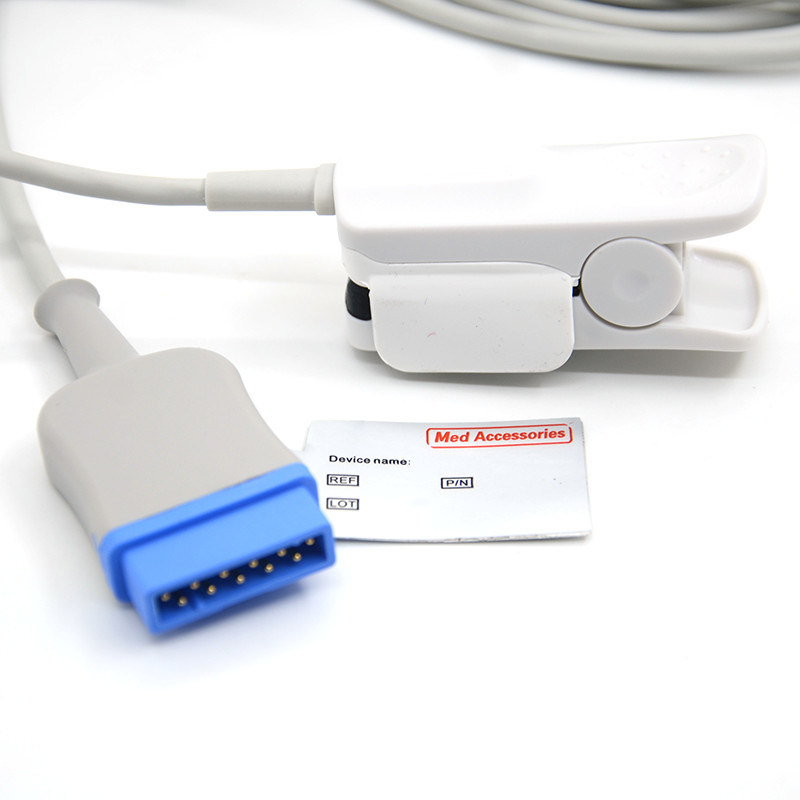 Nhà máy chất lượng cao GE Marquette tương thích người lớn ngón tay Spo2 cảm biến 11 pin GE cảm biến Spo2