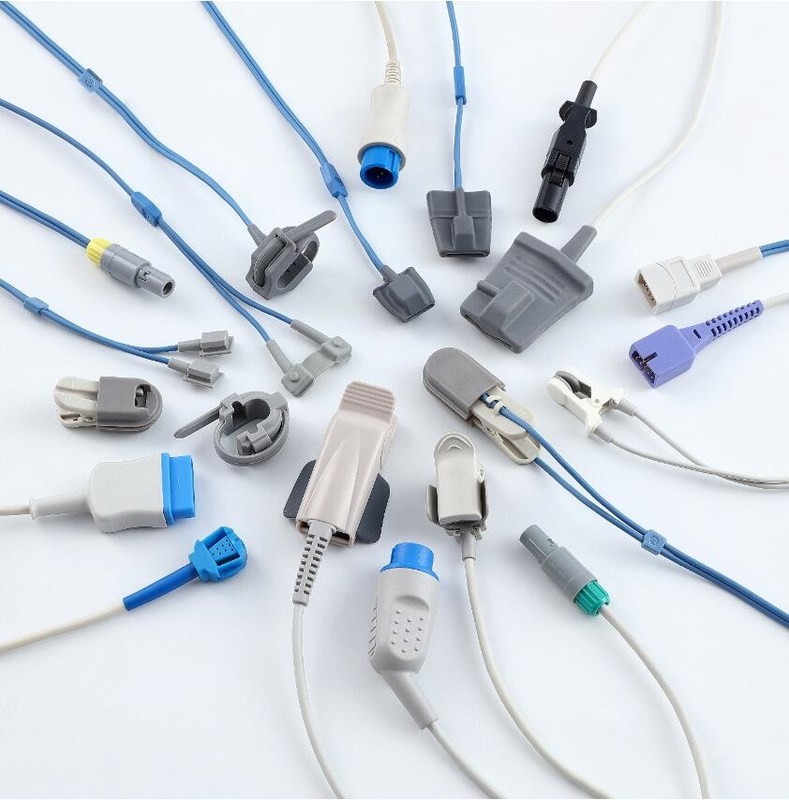 Mẫu miễn phí bán nóng cảm biến Spo2 tái sử dụng Radical-7 Rad-87 Rad-57 với tương thích Masim Neonate Wrap SpO2 cảm biến