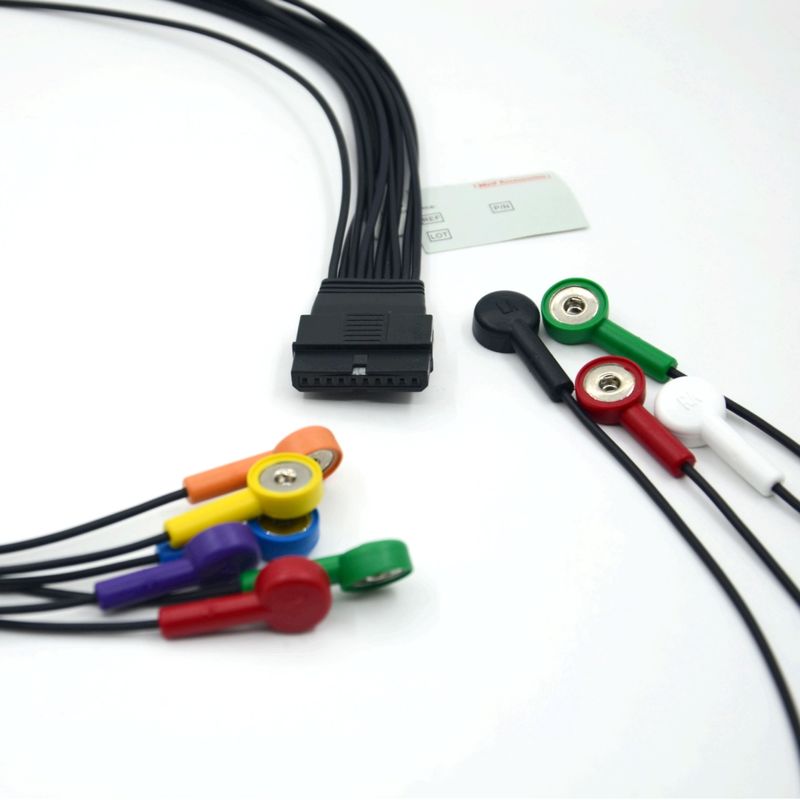 Phù hợp với Schiller 10 Chất dẫn ECG bệnh nhân Schiller cho Schiller MS-12 Blue ECG Cable