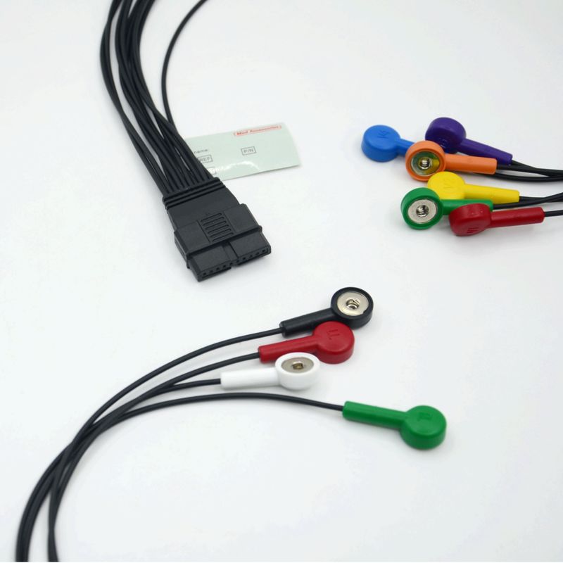 Phù hợp với Schiller 10 Chất dẫn ECG bệnh nhân Schiller cho Schiller MS-12 Blue ECG Cable