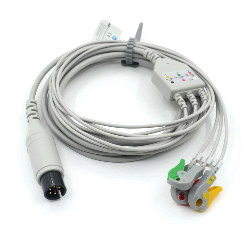 Tương thích AAMI Tương thích 3 chì cáp ECG IEC Grabber cho phụ kiện y tế
