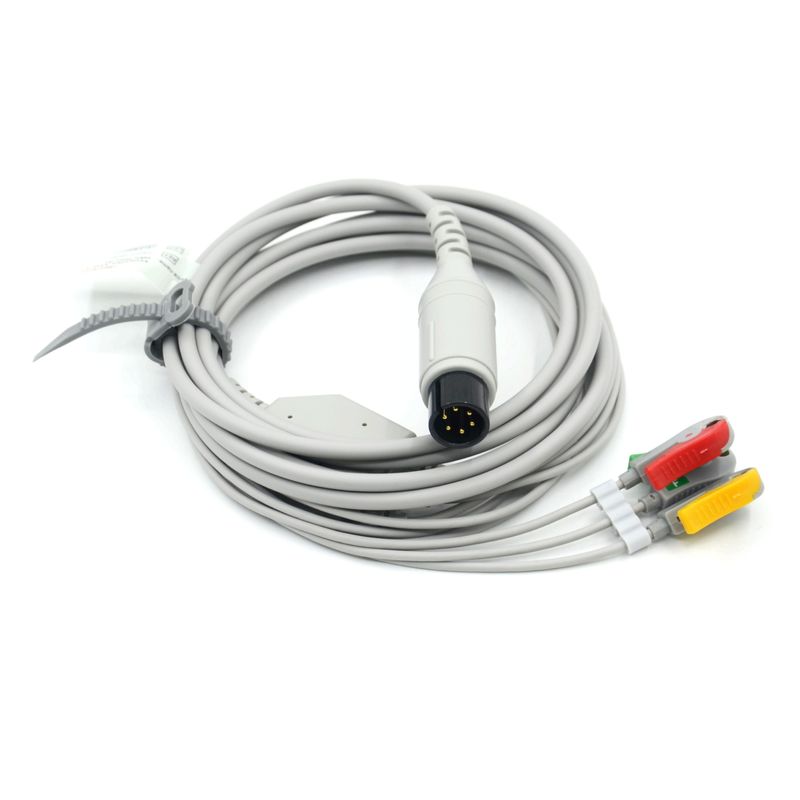 Tương thích AAMI Tương thích 3 chì cáp ECG IEC Grabber cho phụ kiện y tế