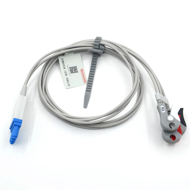 Phù hợp với Philips 3 dẫn Cáp Ecg dẫn dây với Grabber AHA Màu CE&ISO13485