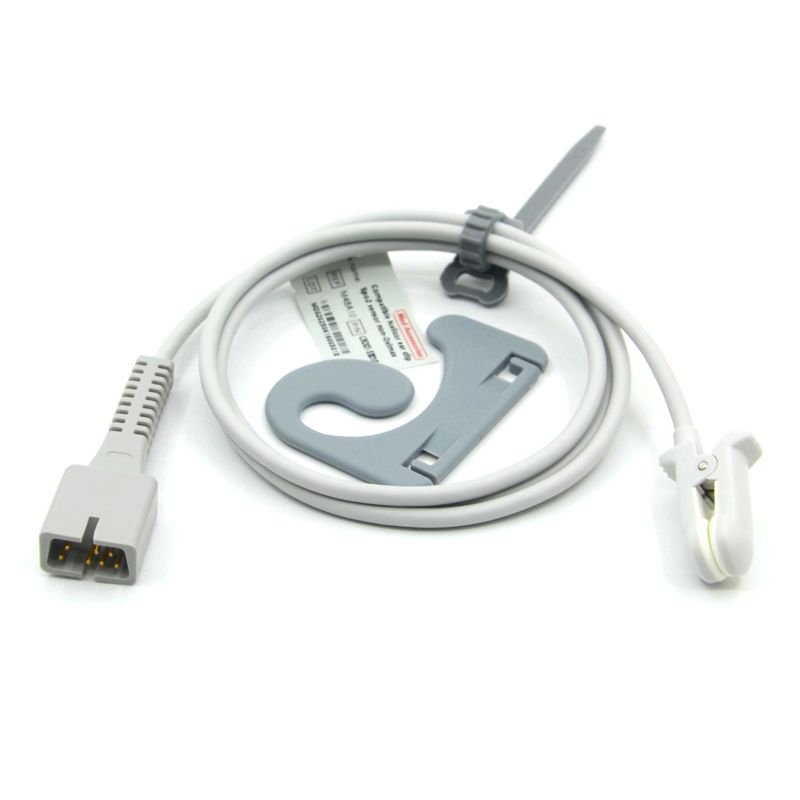 Phụ kiện màn hình của nhà sản xuất Tái sử dụng Tương thích Nellcor PM-50, PM-60 NPB 40 Cảm biến SpO2 kẹp tai 7 chân