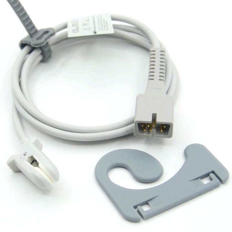 Phụ kiện màn hình của nhà sản xuất Tái sử dụng Tương thích Nellcor PM-50, PM-60 NPB 40 Cảm biến SpO2 kẹp tai 7 chân
