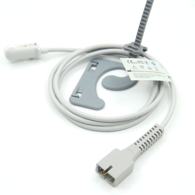 Phụ kiện màn hình của nhà sản xuất Tái sử dụng Tương thích Nellcor PM-50, PM-60 NPB 40 Cảm biến SpO2 kẹp tai 7 chân