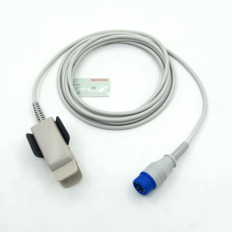 Tương thích Zoll M2 sử dụng nhiều lần người lớn clip nhà sản xuất màn hình phụ kiện SpO2 cảm biến