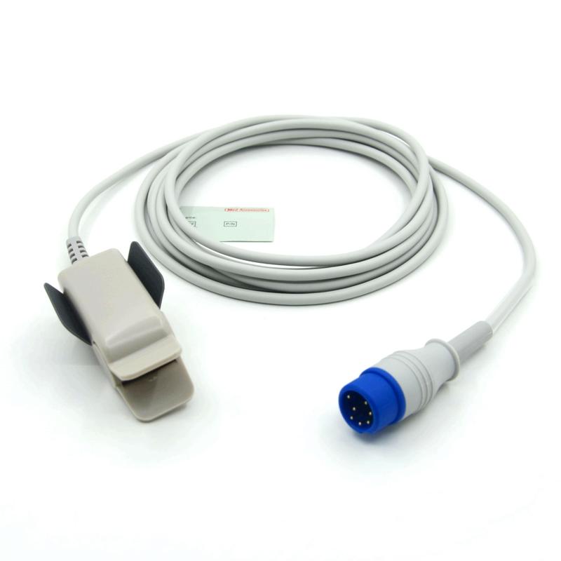 Tương thích Zoll M2 sử dụng nhiều lần người lớn clip nhà sản xuất màn hình phụ kiện SpO2 cảm biến