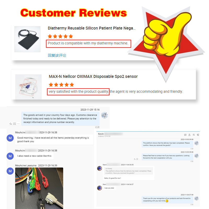 Mindray Portable Spo2 Probe Sensor Round Connector Cable Pulse Oximeter